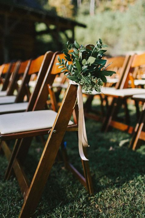 Rustic fall wedding at Swann Lake Stables Fall Wedding Aisle Decor, Fall Wedding Aisle, Ceremony Space Decor, Chic Fall Wedding, Wedding Aisle Outdoor, Wedding Aisle Decor, Aisle Markers, Greenery Wedding Decor, Greenery Arrangements