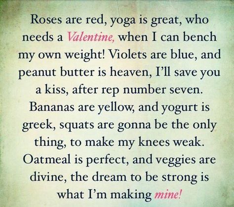 A Valentines Day poem to all my STRONG LADIES out there! Valentines Workout, Fitness Humor, Figure Competition, Gym Quote, Workout Memes, Gym Memes, Gym Humor, Bodybuilding Motivation, Fitness Motivation Quotes