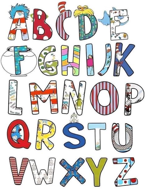 Dr Seuss Font, Dr Seuss Images, Doctor Suess Classroom, Dr Seuss Clipart, Dr Seuss Abc, Dr Seuss Classroom, Daycare Themes, Dr Seuss Activities, Dr Seuss Crafts