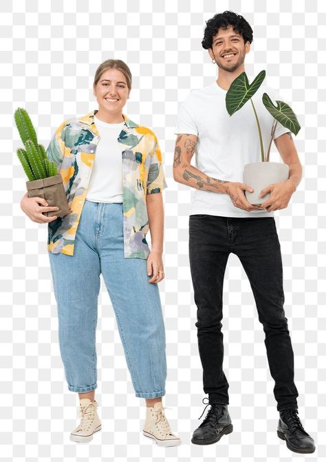 Person Standing Holding Something Reference, Person Holding Potted Plant Reference, Person Holding Plant Reference, Holding Plant Pose, Holding Pot Reference, Holding Plant Reference, Walking References, Visual Drawing, Drawing Library