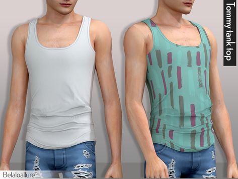 Sims 4 Cc Men Tank Top, Sims 4 Cc Men Tops, Sims 4 Cc Tank Top Male, Sims 4 Tank Top Cc, Sims 4 Tank Top, Male Sims, Sims 4 Cc Hair, Jake Webber, Cc Mods