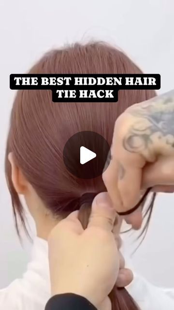 WIMBERLY’S | BEAUTY BAR on Instagram: "Coolest hair tie hack 🙌🏼 🎥 @ zhyzhuzhuka95 #hairstyle #hairaccessories #clawclip #hairtie #hairstyles" Hair Styles Tied, Tie Hack, Hair Plaits, Messy Updos, Best Hair Ties, Hairstyles Instagram, Easy Bun Hairstyles For Long Hair, Ponytail Hairstyles Easy, Hair Bun Tutorial