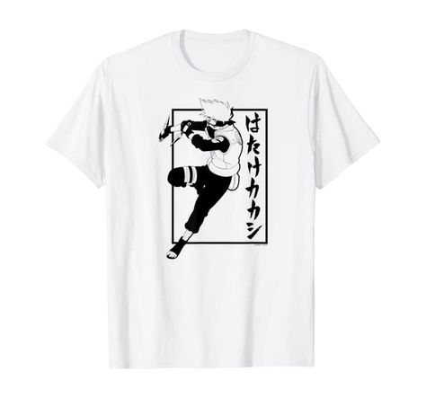 Naruto Outfit Ideas, Hatake Clan, Naruto Shippuden Kakashi, Naruto T Shirt, Hatake Kakashi, Anime T Shirt, Naruto Shippūden, Naruto Kakashi, Novelty Clothing