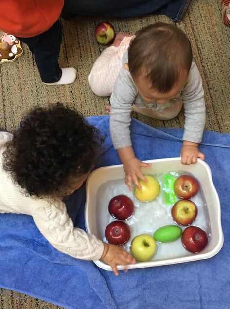 Toddler Fall Theme Ideas For Your Daycare. TeachersMag.com Infant Activities Fall, Fall Infant Activities Daycare, Infant Activities Daycare, Harvest Activities, Pumpkins Kindergarten, How To Make Applesauce, Education Magazine, Fall Carnival, Infant Classroom