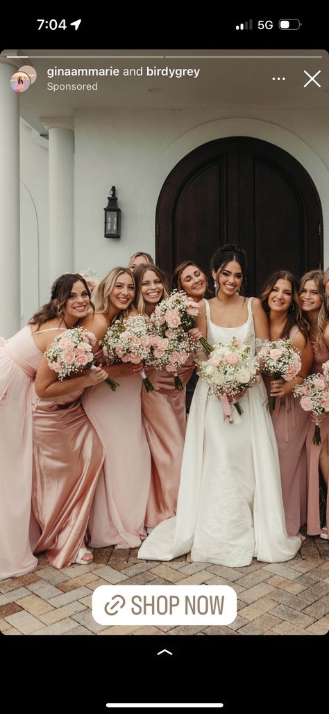 English Rose Bridesmaid Dresses, English Rose Bridesmaid Dress, English Rose Wedding, Wedding Dusty Rose, Pink Bridal Party, Rose Bridesmaid Dresses, Dusty Rose Wedding, Wedding Aesthetic, English Rose