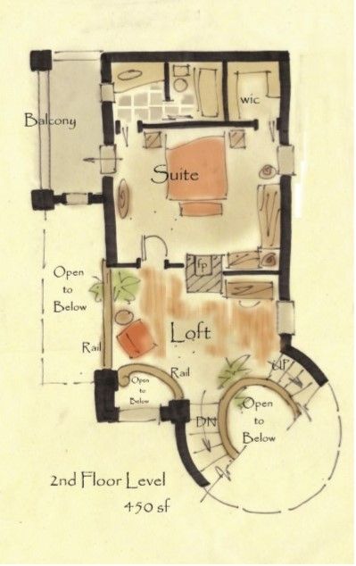 2018-04-14_8_ypro1e Storybook Cottage House Plans, Hobbit House Plans, Castle House Modern, Cottage Castle, English Cottage House Plans, Storybook Castle, Castle Cottage, Detailed House, Tiny Castle