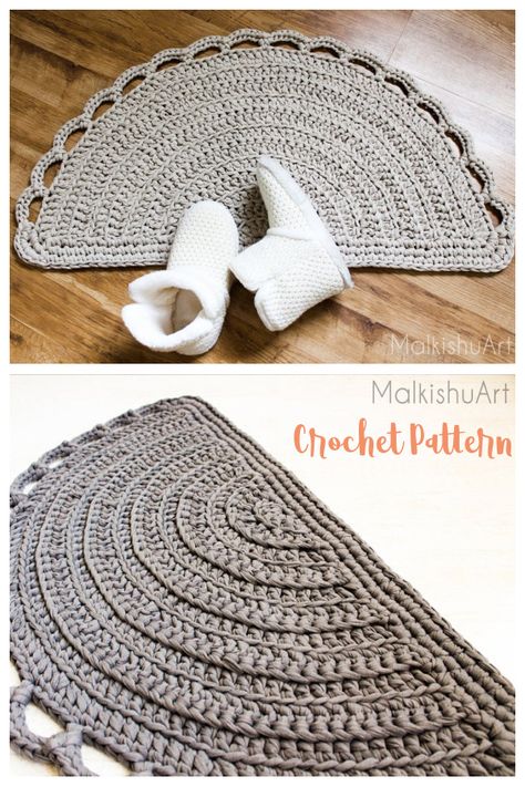 Half Moon Rug Crochet Pattern Half Moon Rug Crochet Pattern, Crochet Bath Mat Free Pattern, Half Moon Rug, Half Circle Rug, Easy Crochet Rug Patterns, Rug Crochet Pattern, Crochet Bath Mat, Crochet Rug Patterns Free, Moon Rug