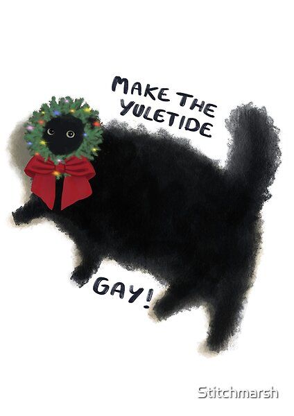 Gay Christmas, Christmas Horror, Christmas Journal, Christmas Cat, Christmas Illustration, Christmas Cats, Yule, Top Artists, Science Poster