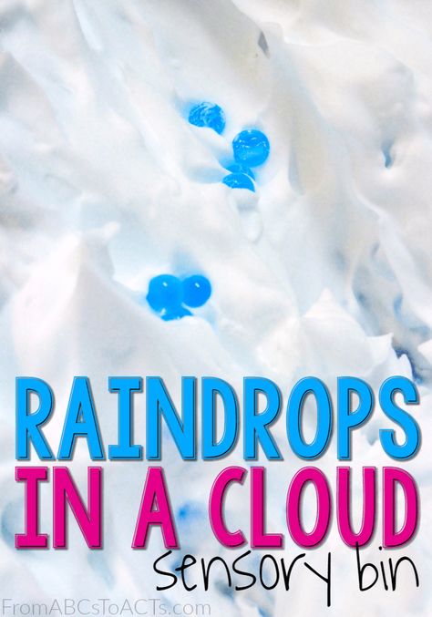 Storm Sensory Bin, Weather Theme For Toddlers, Preschool Weather Theme, Weather Sensory Bin, Montessori Themes, Aba Activities, Preschool Homeschooling, Cloud Activities, Clouds And Rain