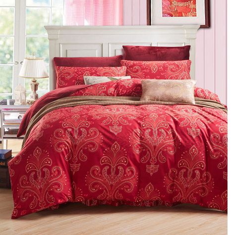 Classic Bedding Sets, King Size Quilt Sets, Double Bed Covers, Cotton Quilt Set, Red Bedding, Coverlet Bedding, Summer Blanket, Floral Duvet Cover, King Size Quilt