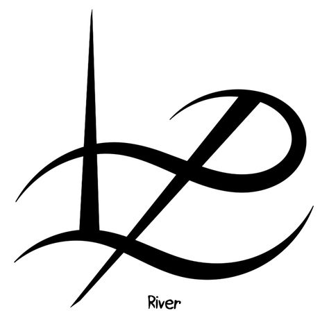 “River” name sigil @rinasixx Name sigil requests are closed River Symbol Tattoo, River Symbol, River Name, Sigil Tattoo, Symbol Tattoos, Art Tattoos, Art Ink, Future Tattoos, Artsy Fartsy