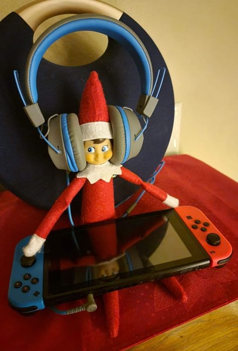 Gamer Jimmy Elf On The Shelf Nintendo Switch, Elf Games, Xmas Elf, On The Shelf, Elf On The Shelf, Elf, Nintendo, Holiday Decor, Christmas