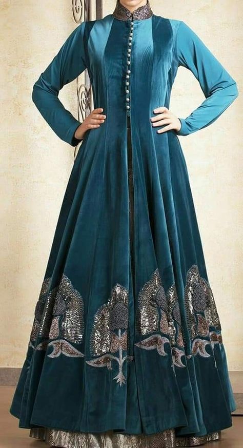 Velvet Angrakha Suit, Velvet Anarkali Suits Party Wear, Welwet Suit Design, Welwet Dress, Design Pakistani Dresses, Velvet Salwar, Dress Design Pakistani, Velvet Dress Designs, Pakistani Dresses Casual