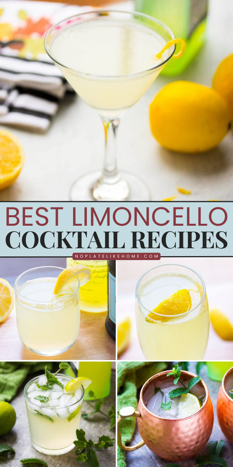 Learn how to make The Best Limoncello Cocktails to add to your Spring drink ideas or refreshing summer cocktails! These Limocello recipes are sparkling, delicious, and easy to make. Save this pin! Recipe With Limoncello, Limoncello Drinks Recipes, Simply Lemonade Recipe, Lemoncello Recipes Desserts, Lemonchello Drinks Cocktails, Lemoncello Recipes Drinks, Spring Drink Ideas, Lemonchello Drinks, Fall Mixed Drinks