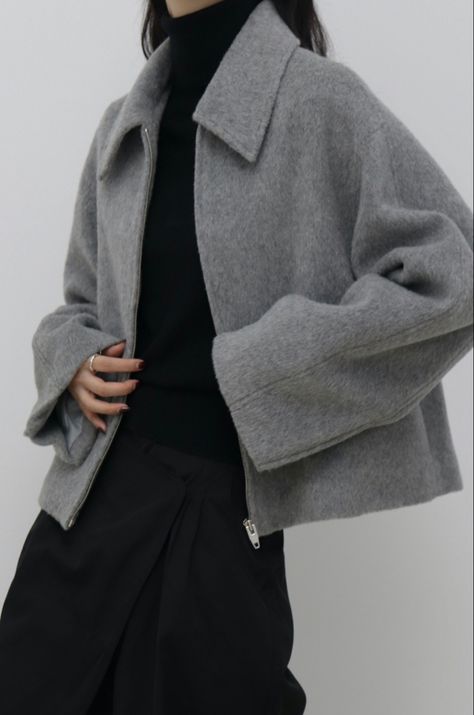 Gray Jacket Outfit, Minimal Style Outfits, Jacket Ideas, Fashion Mistakes, Oversized Jacket, 가을 패션, Korean Outfits, Lookbook Outfits, Mode Inspiration