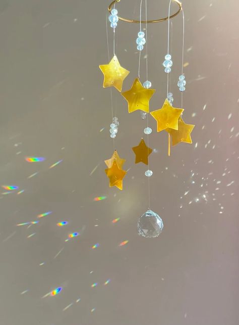 Star Shell Sun Catcher Sun Catcher Prism Crystal Prism | Etsy Galaxy Wedding, Aesthetic Room Ideas, Glass Wind Chimes, Anime Room, Crystal Prisms, Conceptual Design, Crystal Suncatchers, Diy Hanging, Outdoor Gift