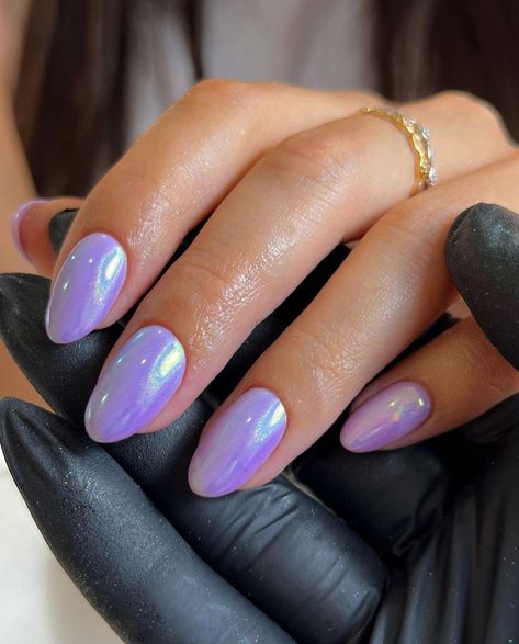 chrome nail ideas Lilac Nails Design, Purple Chrome Nails, Hoco Nails, Chrome Nail Art, Lilac Nails, Purple Acrylic Nails, Chrome Nails Designs, Purple Nail Designs, Gel Set