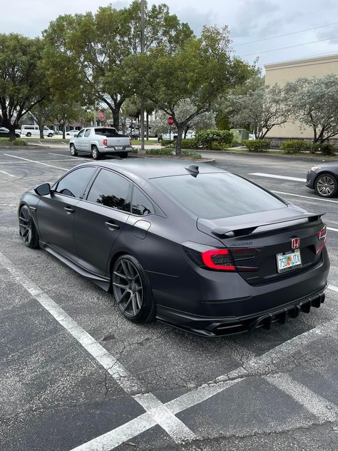 2019 Honda Accord Sport Modified, Honda Accord Sport Modified, 8th Gen Accord, Honda Accord Modified, Black Honda Accord, Honda Sports Car, Honda Accord Custom, Honda Accord Touring, Dream Cars Range Rovers