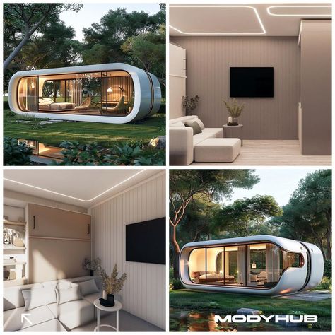 ▪️Capsule home - Apple Cabine isn’t just a great place to live, it’s also a smart investment! ▪️Plus, it’s an ideal option for business, offering an optimal and quick solution for a small budget - whether you want to live in it yourself or use it for business purposes. ▪️With a size of 13 sq m, you’ll have a unique opportunity to secure passive income. ▪️We offer worldwide delivery, ensuring accessibility no matter where you are. Additionally, we provide individualized cost calculations ba... Capsule Home, Prefab Buildings, Journey To Success, Air Bnb, Place To Live, Small Budget, Passive Income, Great Places, Investment