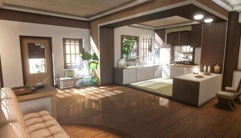 Futuristic Room, Anime Houses, Interior Concept Art, Casa Anime, Anime House, Modern Style House Plans, House Room, House Bathroom, Hinata Hyuga