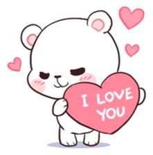 Bear Couple : Milk & Mocha sticker #12265847 Bear Couple, Love You Gif, Milk & Mocha, Bear Drawing, Cute Bear Drawings, Cute Kawaii Animals, Cute Cartoon Images, Emoji Stickers, I Love U