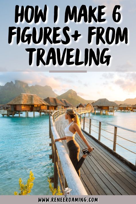 Make Money Traveling, Travel Jobs, Full Time Travel, Money Hacks, 6 Figures, Travel Money, Time Life, Travel Hacks, Travel Agent