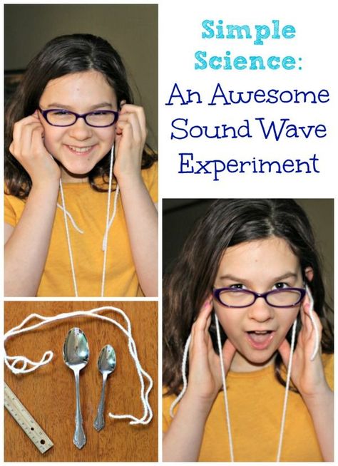 This super easy science experiment has some AMAZING results! Science Of Sound Experiments, Light Energy Experiments For Kids, Science Experiments First Grade, Energy Experiments For Kids, Energy Activities For Kids, Waves Science, Energy Experiments, Steam Experiments, Vetenskapliga Experiment