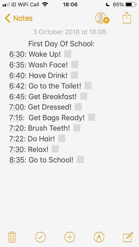 Hope you enjoy following my own first day of school morning routine! You can also use this routine for other school mornings as well as it is not specific to the first day. I haven’t put pack bag on there as I usually do it the night before. (Night Routine will be coming soon!) Sorry for the long description! Lili xx School Morning Routine List, Night Before First Day Of School Routine, First Day Of School Morning Routine, First Day Of School Routine, First Day Of School Morning, Morning Routine List, Routine List, Before School Routine, Morning Routines List