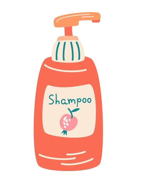 Shampoo bottle. hair cosmetics. self car... | Premium Vector #Freepik #vector #shower-gel #shampoo #shampoo-bottle #lotion-bottle Skin Care Products Design, Hair Cosmetics, Draw Vector, Bottle Drawing, Photo Window, Paper Doll House, Vector Cartoon, Skin Care Serum, Cartoon Illustration