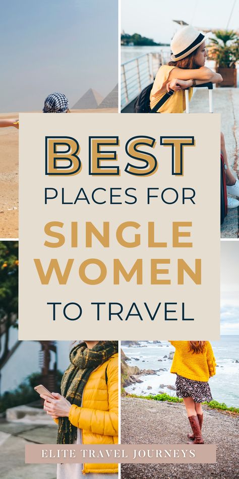 Explore the world confidently as a single woman!  Discover top destinations perfect for solo adventurers and start your dream journey. New to solo travel? I've got you covered with the best spots and essential tips for your first solo adventure. Check out my tips for solo female travel for more helpful guidance. Embrace the freedom and excitement of traveling solo! Solo Adventure, Single Woman, Solo Female Travel, Explore The World, Single Women, Travel Bucket List, Travel Bucket, Female Travel, Solo Travel