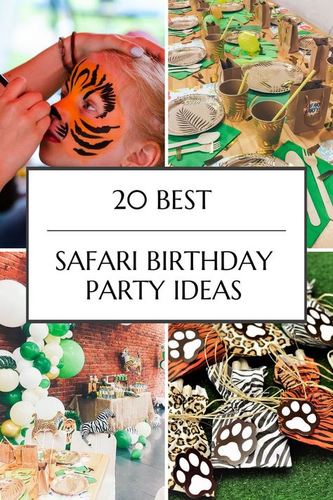 In The Wild Birthday Party, Party Favors Safari Theme, Wild And 5 Birthday, Jungle Safari Birthday Party Decoration At Home, Safari Theme Bday Party, Zoo Birthday Games, Safari Theme Birthday Activities, Jungle Animals Birthday Party, Jungle Theme Birthday Party Activities