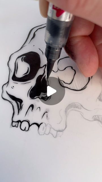 Skull Tattoo Stencils Outline, Skull Outline Drawing, Tattoo Stencils Outline, Skull Outline, Stencil Outline, Skulls Drawing, Tattoo Stencil Outline, Sketch Pad, Tracing Paper