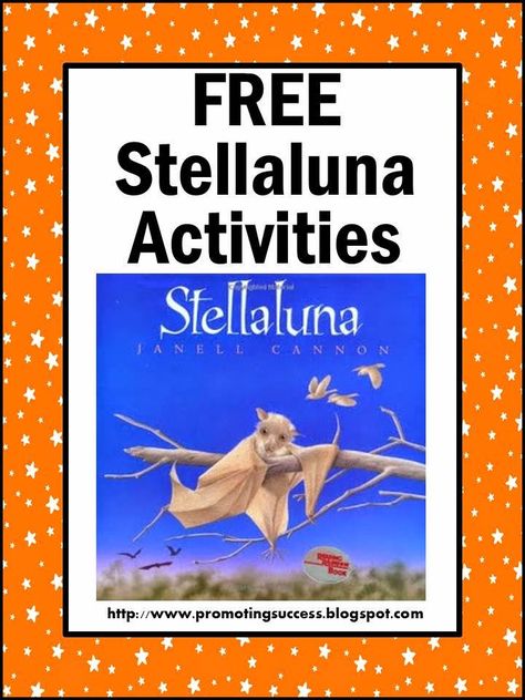 Free Stellaluna Classroom Activities and Printables - Browse below for lots of ideas!  You will find a FREE graphic organizer, a read aloud video, bat facts videos, meet the world's largest bat, make a bat craft, play a comprehension game, and download a FREE counting worksheet. Stellaluna Book, Bat Video, Stellaluna Activities, Bats Activities, Comprehension Games, Free Graphic Organizers, Counting Worksheet, Bat Facts, October School