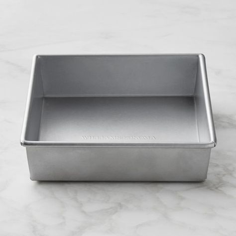 Williams Sonoma Traditionaltouch™ Square Cake Pan, 8" | Williams Sonoma Bundt Cake Pans, Cornbread Cake, Pie Mold, Mini Cake Pans, Easy Grilling, Cream Cheese Pound Cake, Square Cake Pans, Bundt Cake Pan, Square Cake