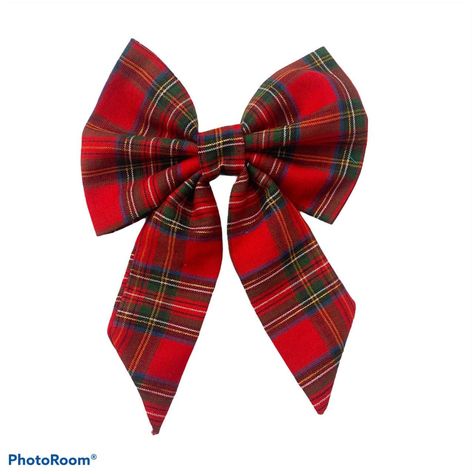 Sailor Bow, The Hardest Part, Pet Style, Christmas Bow, Handcrafted Accessories, Christmas Bows, Bow Ties, Pet Collars, Tartan