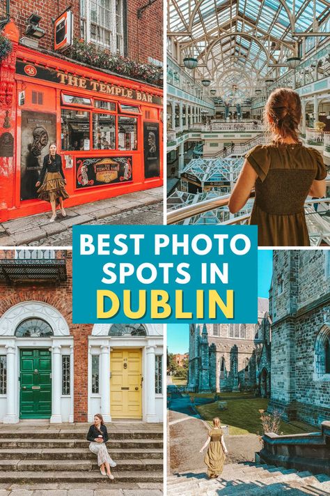 Dublin Instagrammable Places Dublin Summer Outfits, Ireland Instagram Pictures, Dublin Photography, Dublin Vacation, Dublin Ireland Photography, Grafton Street Dublin, Dublin Travel Guide, Magical Library, Ireland Aesthetic