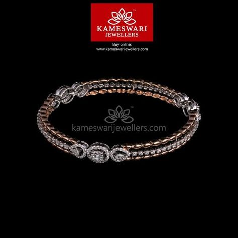 Real Diamond Bangles Designs, Kameswari Jewellers, Ladies Bangles, Diamond Solitaire Earrings, Diamond Bangles, Diamond Bracelet Design, Diamond Bangles Bracelet, Swarovski Bracelet, Bangles Jewelry Designs