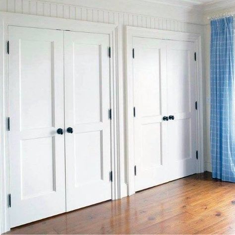 Top 50 Best Closet Door Ideas - Unique Interior Design Ideas Wide Closet Door Options, Wall Of Closet Doors, Doors For Closets Ideas, Long Closet Door Ideas, Wide Closet Door Ideas, Double Closet Door Ideas, Closet French Doors, Foyer Closet, Closet Door Ideas