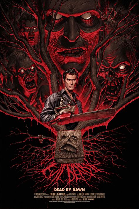 Ash Williams, Horror Poster, Horror Prints, Legendary Pictures, Movie Artwork, Screen Printing Art, Horror Artwork, Horror Posters, Evil Dead