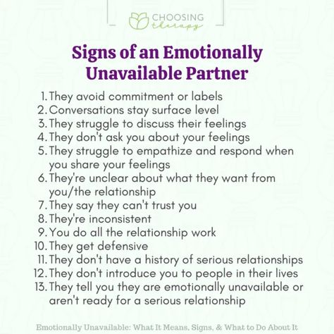 13 Signs Someone Is Emotionally Unavailable Men Who Are Emotionally Unavailable, Emotionally Unavailable Men Signs, Emotional Maturity Vs Immaturity, Emotional Unavailable Partner, Emotionally Immature Husband, Emotionally Unavailable Partner, Trama Bond, Emotionally Immature Men, Unavailable Partner