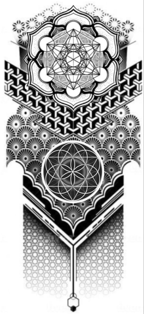 Geometric Tattoo Sleeve Designs Stencil, Sacred Geometry Tattoo Stencil, Elbow Geometric Tattoo, Geometric Figures Drawing, Nordic Mandala, Sacred Geometry Sleeve, Mandala Tattoo Design For Men, Hexagon Tattoo Design, Geometric Tattoo Leg Sleeve