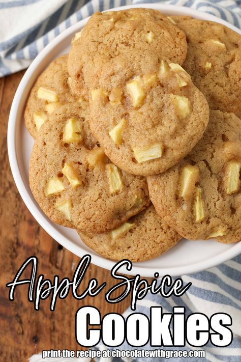 Apple Cookies Apple Snap Cookies, Apple Pumpkin Cookies, Easy Apple Pie Cookies, Soft Apple Cookies, Apple Pie Biscuits Desserts, Apple Spice Cookies, Apple Cookies Recipes Easy, Caramel Apple Cookies Recipes, Apple Cookie Recipes