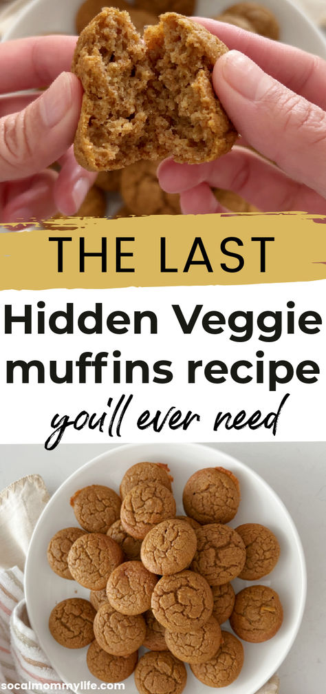 Elevate your breakfast game with this Easy and Healthy Hidden Veggie Muffins recipe – a kid-friendly delight for babies, toddlers and beyond! Sneak in those veggies effortlessly and make breakfast, snacks or dinner a breeze. Perfect for busy parents looking for a nutritious and tasty start to the day. Snacks With Hidden Veggies, Hidden Veggie Muffins For Toddlers, Hidden Veggie Snacks For Kids, How To Hide Veggies In Food Kids, Veggie Tots For Babies, Hidden Veggie Snacks, Hidden Broccoli Recipes For Kids, Hidden Fruits And Veggies For Kids, Kids Veggie Snacks