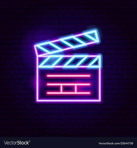 Movie Clapper, Ruangan Studio, Neon Symbol, Neon Icons, Cool Neon Signs, Neon Signs Quotes, Neon Sign Art, Spotify Covers, Neon Painting