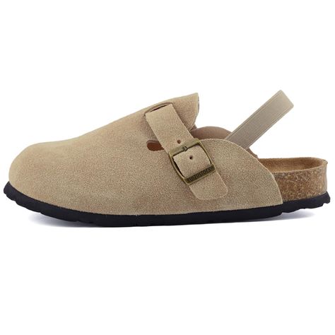 PRICES MAY VARY. Premium Suede Material: Our toddler clogs are made from premium suede material, providing a luxuriously soft and comfortable touch for your child's delicate feet. Cork Insole: These kids' suede clogs feature a soft cork footbed that not only adds comfort, but also helps absorb shock and reduce the impact on your child's feet while playing. Adjustable Buckle: The toddler clogs feature an adjustable buckle, which is not only aesthetically pleasing in design, but can also be custom Birkenstock Clog, Boston Clogs, Kids Clogs, Suede Clogs, Toddler Sandals, Girls Sandals, Eva Sole, Kids Luggage, Suede Material