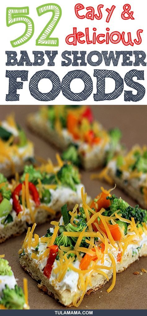 Looking for Baby Shower Food Ideas that will blow your guests away? Click to view this collection of 55 EASY, delicious and oh-so-popular baby shower finger foods recipes. Pin it. #babyshower #babyshowerfoods #babyshowerplanning Baby Shower Food Menu, Baby Shower Foods, Baby Shower Appetizers, Baby Shower Finger Foods, Shower Appetizers, Baby Shower Food Ideas, Shower Foods, Shower Food Ideas, Baby Shower Food For Girl