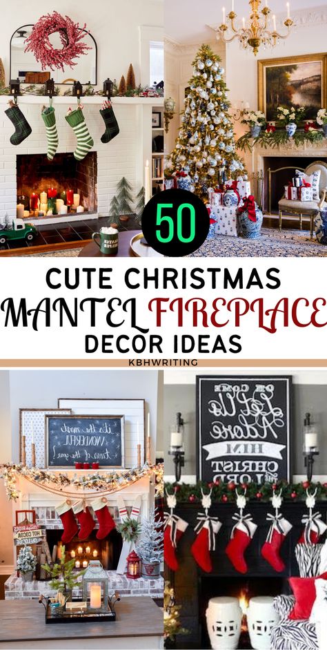 Christmas Decor Ideas For Fireplace Cozy, Fireplace Mantel For Christmas, Christmas Decor Mantle Ideas, Inside Fireplace Christmas Decor, Fireplace Christmas Decorations Ideas, Decorating Mantle For Christmas, Farmhouse Christmas Fireplace Decor, Farmhouse Christmas Mantle Ideas, Christmas Hearth Decor