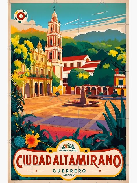 Mexico Postcard, Poster Tourism, Chihuahua Mexico, Tourism Poster, Travel Tourism, Travel And Tourism, Vintage Poster, Vintage Travel, Vintage Posters