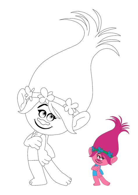 Princess Poppy Coloring Pages - 2 Free Coloring Sheets (2020) Princess Coloring Sheets, Poppy Coloring Page, Castle Coloring Page, Disney Princess Anime, Princess Poppy, Princess Kitty, Disney Princess Aurora, Poppy Color, Pony Unicorn