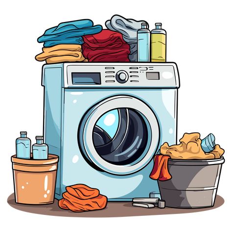 Washing Machine Drawing, Washing Machine Illustration, Washing Illustration, Laundry Clipart, Laundry Logo, Laundry Icons, Eid Al Adha Greetings, Instagram Background, Toddler Learning Activities